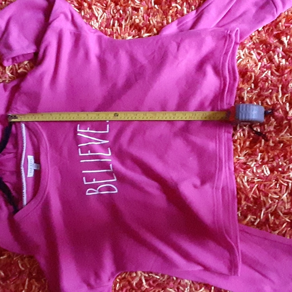 Rae Dunn "Believe" Sweatshirt and Joggers in Lilac Rose - Picture 10 of 10